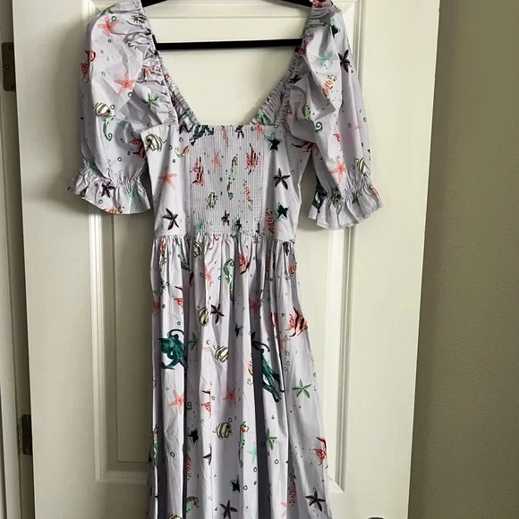NWT Hill House Ophelia Sea Creatures Dress - Picture 7 of 9